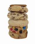 Chunky NYC style cookies, best seller flavours, choc chip, white choc macadamia, nutella