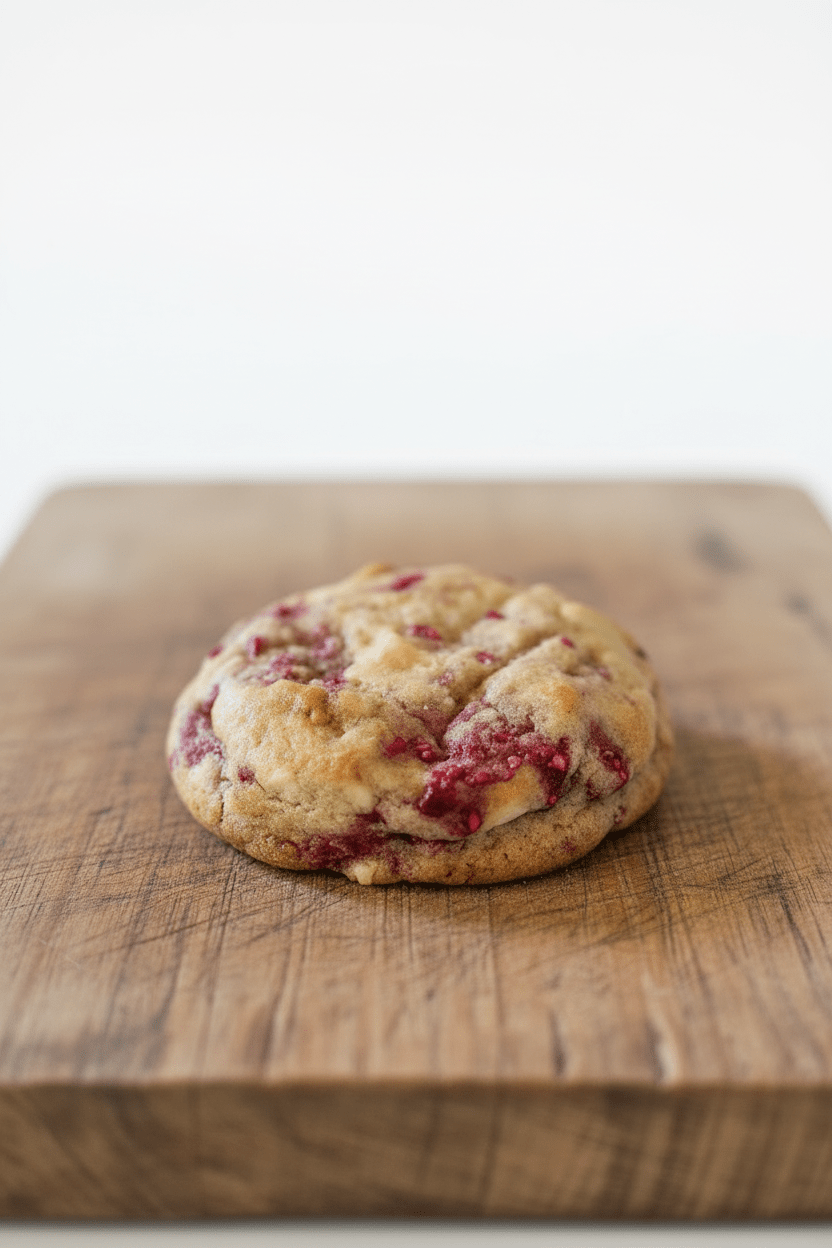 Raspberry & White Chocolate NYC chunky cookies - Baking Memories with Matilda