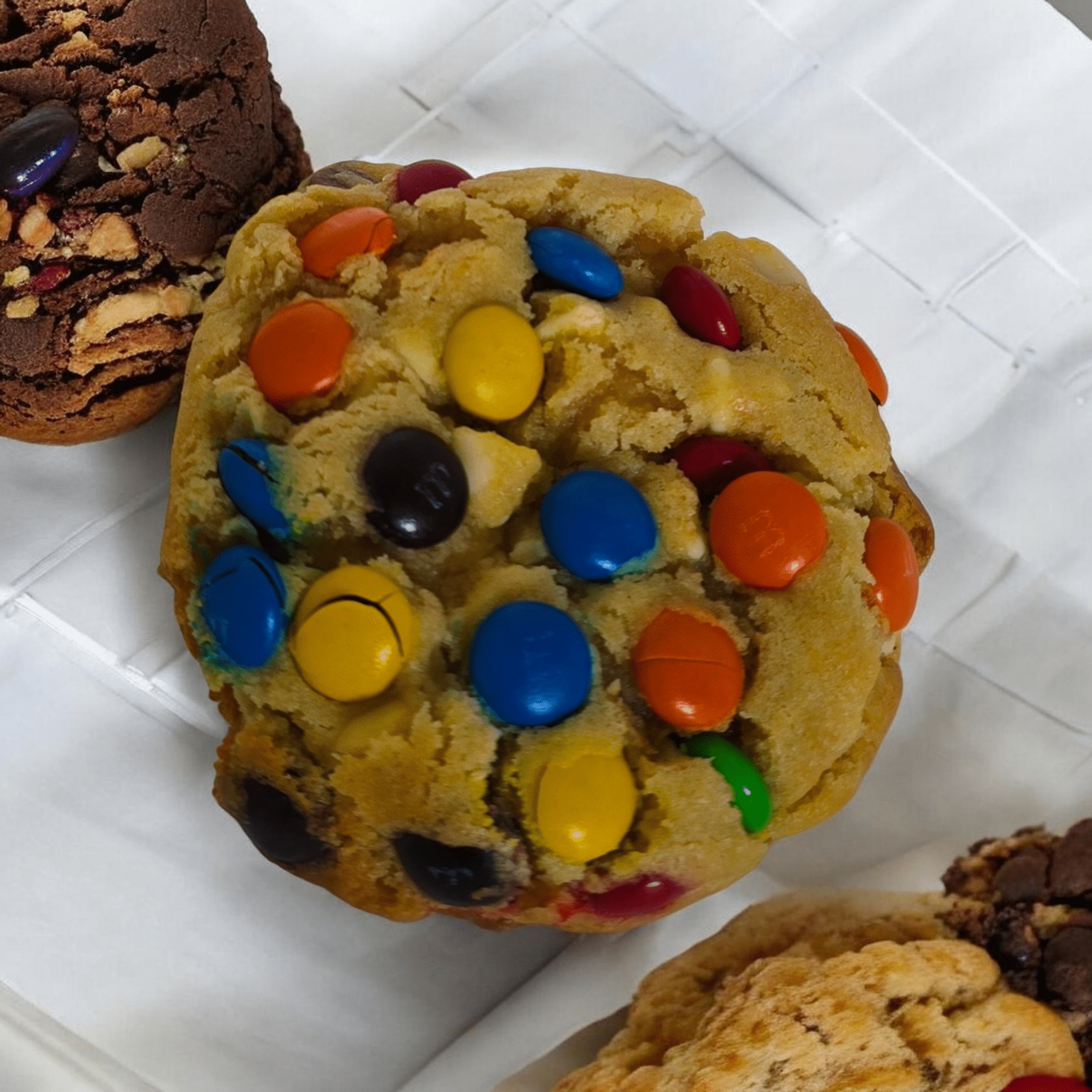M&M NYC style chunky cookies - Baking Memories with Matilda